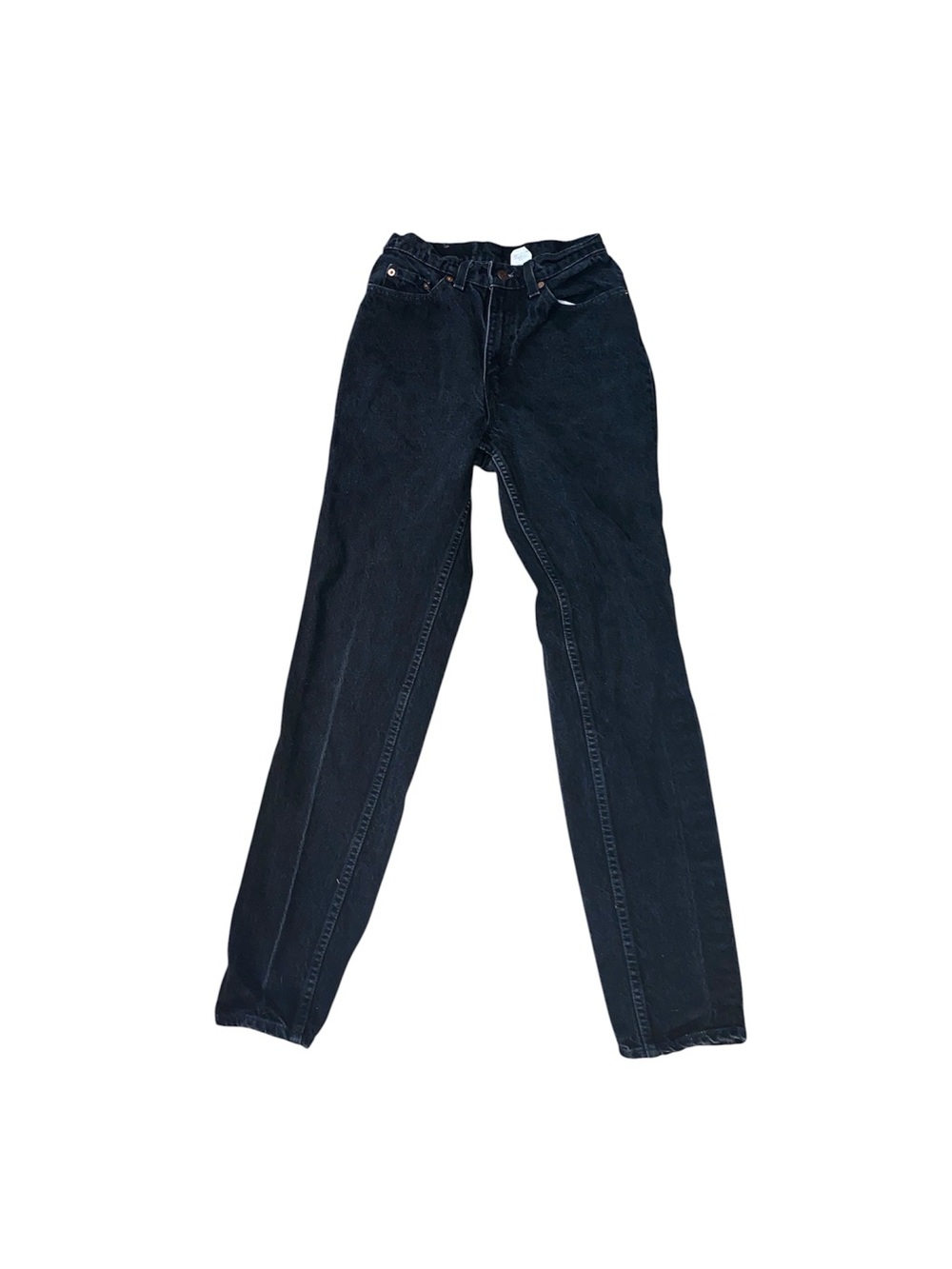 Vintage Levi's Jeans Womens Jr 512 Slim Fit Ribcage USA Made Size 7 Long Black